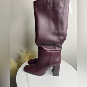 Zara Slouchy Burgundy boots: New with tags never worn -